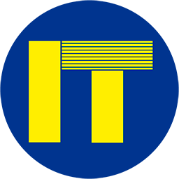 IT-Logo klebrig