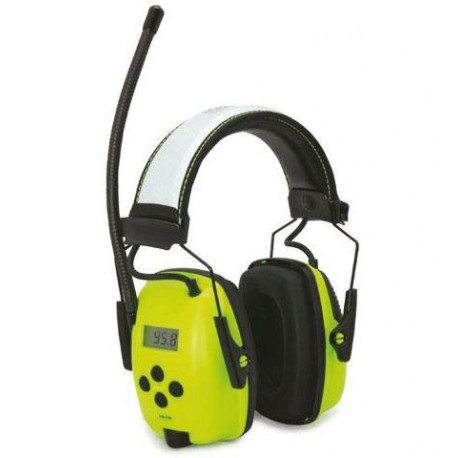 SNR Los defensores de oreja de radio con conector para auriculares estéreo para trabajar e industrial 