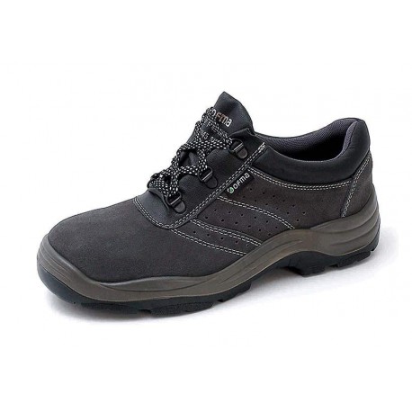GRAY LEATHER SHOES WITH TOE S1P GALEON