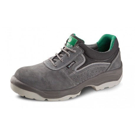 GRAY LEATHER SHOES WITH TOE S1P ONIX