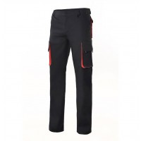 TWO-TONE BLACK RED TROUSERS