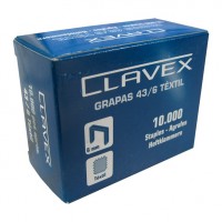 CLAVEX 43/6 AGRAFES 10 MIL
