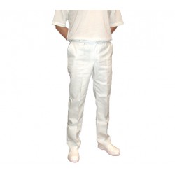 WHITE STRONG TROUSERS WITH...