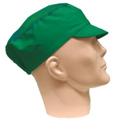 GREEN VISOR CAP WITH MESH