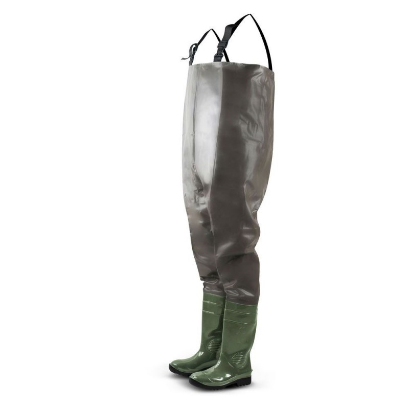 OLIVE GREEN PVC WADER WITHOUT TOE