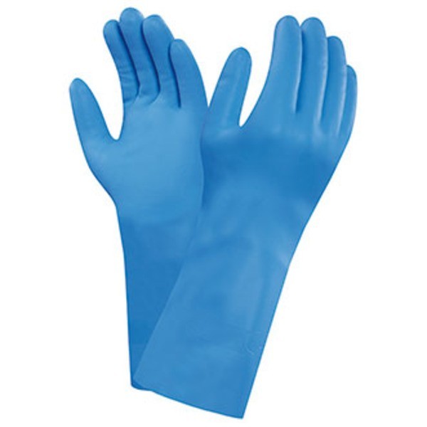 Buy BLUE FLOCKED NITRILE GLOVES 37-501 ANSELL